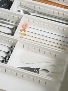 Khay chia ngăn kéo có vách chia 2 ngăn loại rộng Inomata nội địa Nhật Bản