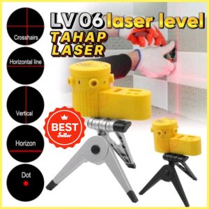Multifunction 4 In 1  Laser Level Self Leveling Cross Line Leveler Tool for Construction Floor Tile Home Measuring Laser Ruler with Rotate Tripod Vertical Horizontal