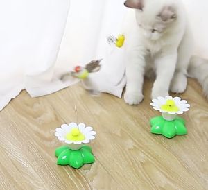 Cat Toy Electric Rotating Bird/Butterfly Rod Pet Cat Kitten Teaser Play Toy Gift Funny Electric Pet Toy