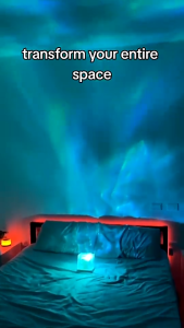 Water Ripple Night Light 16 Colors RGB Rotating Crystal Lamp Rechargeable Bedroom Decor Ambient Lamp