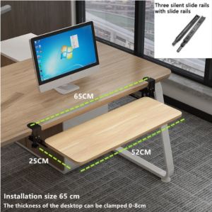 Punch-Free Sliding Rail Keyboard Rack keyboard tray table extension