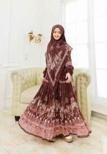 dress syari sarimbit inayah series (anak) BY AC COLLECTION bahan ceruty premium full printing digital