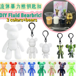 DIY Bearbrick Painting Violent Bear Gloomyed Bear Kit Set Cant Break Hgraffiti Point Drill Fluid Handmade DIY Paint Dolls Art Collectible for Kid Coloring Toy