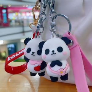 Combo móc khoá chú gấu trúc móc khoá balo dể thương phụ kiện túi xách chìa khóa hottrend - MaiQuynh.Store