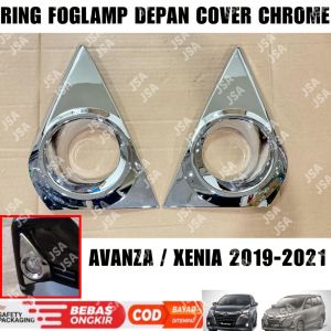 Cover Ring Foglamp Avanza Xenia 2019 2020 2021 Chrome .