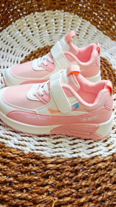 SEPATU SNEAKERS CASUAL PINK ANAK PEREMPUAN TERBARU / COD SEPATU SNEAKER SPORTY ANAK CEWEK KEKINIAN