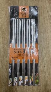 Bộ 5 Đôi Đũa Inox Xịn 316 Cao Cấp