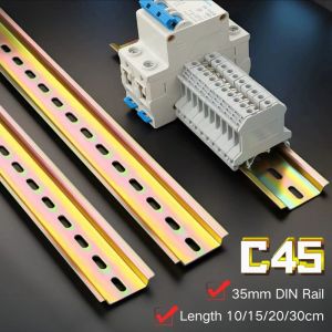 YESPERY C45 DIN Rail - 35mm Standard DIN Rail Length 10/15/20/30cm for Control Cabinet & Electrical Panels Relay Rail