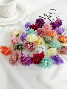 10/20/50Pcs Artificial Rose Mini Silk Flower Heads Simulated Flower Home Room Decoration DIY Wreath Accessories Wedding Decor