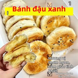Handmade Green Bean Paste Pastry Tea Snack