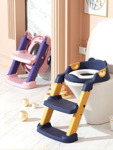 Childrens Toilet Training Seat Stool Auxiliary Step Pad Holder for Boys And Girls Baby Bathroom Supplies Toddler Potty Chair