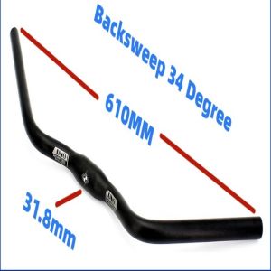 UNO Bicycle Handlebar M Type 25.4/31.8*600/610/620/660mm Bicycle Swallow Handlebar