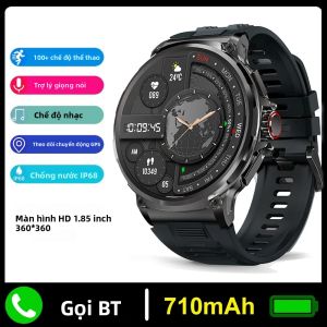 Đồng Hồ Thông Minh Ngoài Trời Mới 2025 Màn Hình HD 1.85 Inch Thiết Bị Theo Dõi Thể Dục Theo Dõi Giấc Ngủ Chức Năng Gọi Điện Bluetooth 5.2 Nhiều Chế Độ Thể Thao Dành Cho Người Lớn