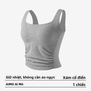Áo ba lỗ AIMO cho nữ có đệm ngực thoáng mát