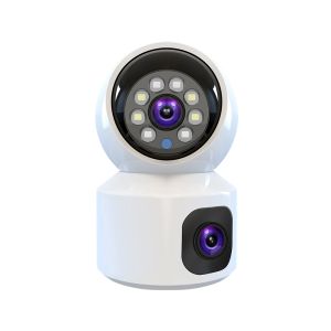 V380 Wifi Camera Indoor PTZ 4K 8MP HD Dual Screen Motion Track Smart Home Security CCTV Digital Baby Monitor