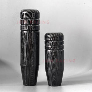 Carbon Fiber Transmission Gearstick Lever Shifter Knob 13cm/9cm Stylish Universal Car Aluminum Manual Gear Shift Knob Stick Manu