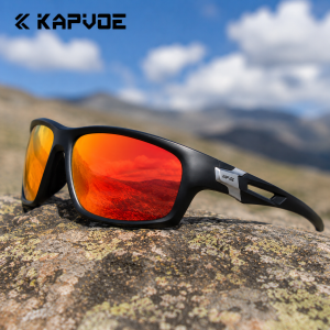 Kapvoe | Kapvoe Men Fashion Polarized Sunglasses Cycling Glasses UV400 Eyewear for Men Women Driving Climbing Outdoor Sports Sunglasses