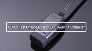 12V nhanh chóng sạc xe máy USB sạc 3.0 Power Adapter Kỹ Thuật số xe đạp Moto động cơ xe máy Phụ kiện điện tử phổ
