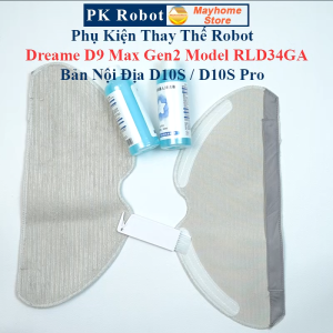 Phụ Kiện Thay Thế Robot Dreame D9 Max Gen2 Model RLD34GA D10S/ D10S Pro Bản Nội Địa/ Chổi lăn chổi cạnh bộ lọc Khăn/