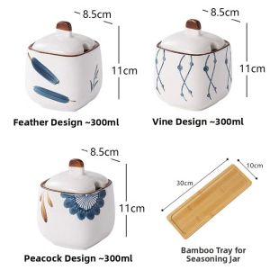 Besee | New Japanese Style Creative Seasoning Jars Set