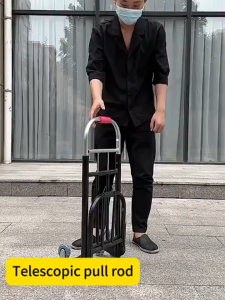Heavy Duty Foldable Wagon Cart: Collapsible Push Trolley for Groceries Camping & Home Use