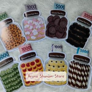 (8 PCS) Amplop Lebaran Toples 3D Viral Terbaru 2024 & Amplop Unik Kekinian