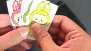 Sticker Labubu Stiker Abubu Viral Lucu 7 CM