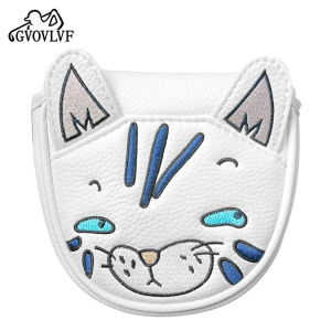1pc Golf Club Head Covers Putter Cover Headcover Magnetic Club Protector Golf Accessories Cute Cat Gift for Golfers