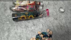 150PCS Bộ Xếp Hình Ống Nghiệm Mini Họa Tiết Hoa Và Biển Đồ Chơi Giáo Dục Giảm Stress Cho Buổi Chơi Gia Đình