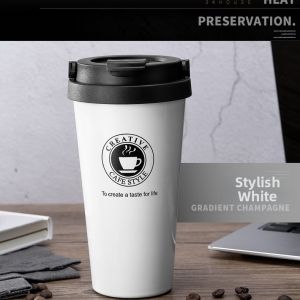 Stainless Steel Thermal Mug with Handle