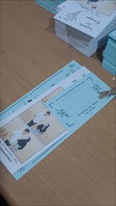 200 Undangan Pernikahan Undangan Hangtag warna bisa untuk Khitanan