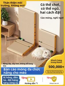 YIMING | Bàn Chải Móng Mèo Không Rơi Lông và Giường Ngủ An Toàn cho Thú Cưng
