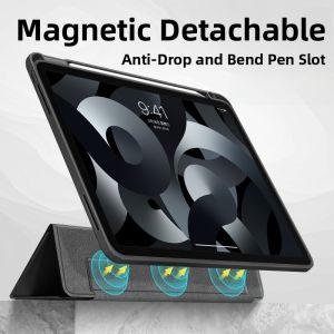 Zoyu | Magnetic Detachable Keyboard Pencil Slot Bend Protection Transparent Black Tablet Case