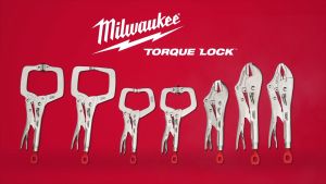 MILWAUKEE 48-22-3521 48-22-3522 6 11 Toque Lock™ Locking C-Clamp With Swivel Jaws Rust Protection Machined Precision