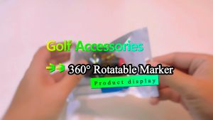 Golf Ball 360 Degree Line Rotatable Marker with 2 Pen