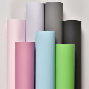 ความกว้าง 55 ซม.Self-กาวฟิล์มสีดํา Matte หนาสติกเกอร์เฟอร์นิเจอร์ห้องครัวสําหรับตู้โต๊ะผนัง DIY ปรับปรุงวอลล์เปเปอร์