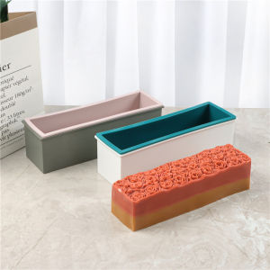 Silicone Plastic Box Soap Mold Mousse Toast Cake Mold DIY Silicone Loaf Toast Mold- Perfect for DIY Soap Candles Resin Crafts