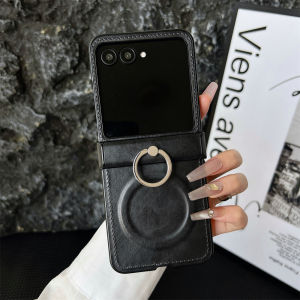 szhaiyu | For Samsung Galaxy Z Flip 8 7E 7 6 5 4 3 Phone Case For Magsafe With Diamond Ring Bracket Holder Full Screen Shockproof Cover