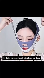 [N2F]Mặt nạ đeo nâng cơ mặt căng cơ mặt giảm nếp nhăn giảm nọng cằm đai đeo định hình mặt vlinemặt lệch