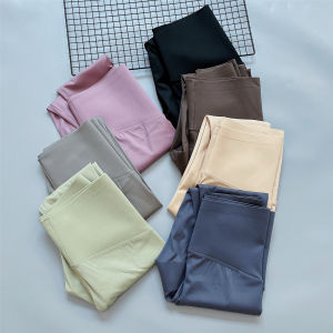 Quần Capri Thể Thao Thường Ngày Cạp Cao Màu Kẹo Cho Nữ Quần Tập Yoga Nâng Mông Quần Bó Sát Quần Dài Đến Mắt Cá Chân