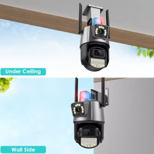 4MP HD Camera WiFi 3 Night Vision Mode 4K IP CCTV Cameras 360 Monitor Surveillance AI PIR Human Detection Dual Lens Two-Way Cam