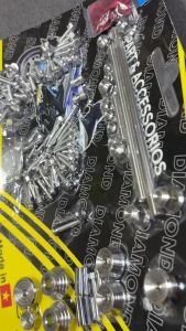 Bộ ốc inox sọc thái full xe cho Winner V1 MS14