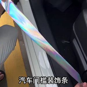 Sticker Pelindung Sill Plate Mobil 4pcs Reflektif Pelindung Pijakan Kaki Pintu Mobil Honda Toyota