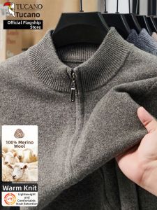 TUCANO | 100% Wool Warmth Thickened Mens Knit Cardigan