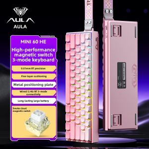 AULA | Bàn phím cơ Mini 60 kết nối không dây Bluetooth