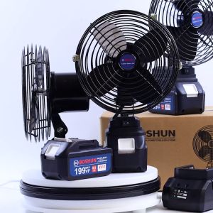 Quạt Sạc Điện Tích Điện Boshun Quạt Chạy Pin 10 Cell Chân Pin Makita Phổ Thông