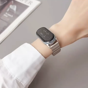 Metal Strap For Xiaomi Mi Band 10 9 8 Stainless Steel Watchband Magnetic buckle business Mi band10 9 8 band