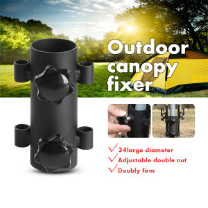 Camping Tent Flysheet Pole Holder Awning Rod Holder Windproof Pipe Canopy Awning Tarp Rod Holder Stabilizer Pemegang Tiang Khemah 杆架固定器