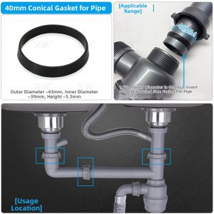Sink Drain Seal Ring Tapered