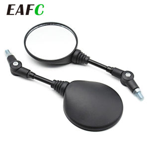 2 Chiếc KTM Motocross Chiếu Hậu Gương Xe Máy Có Thể Gập Lại Tròn 10MM Nhôm ABS Kính Mặt Gương Cho Xe Đạp Phụ Kiện